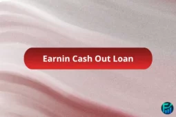 Red gradient banner with the text “Earnin Cash Out Loan” centered, representing Earnin’s instant cash advance service that lets users access their earned money early.